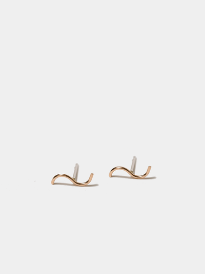 Shop OXB Earrings Gold Filled / Pair - 1/2" High/Low Studs