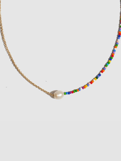 Shop OXB Gold Filled / 15"-16" Halfcourt Beaded Necklace