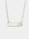 Shop OXB Necklace Sterling Silver / Figgy Chain / 16" Mantra Bar Necklace