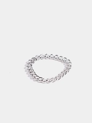 Shop OXB Rings Sterling Silver / 4 Curb Chain Ring