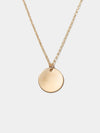Shop OXB Necklaces Gold Filled / Rolo Chain / 16" Mantra Disc Necklace