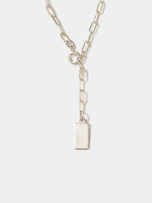 Shop OXB Necklaces Sterling Silver / A Monogram Convertible Chain