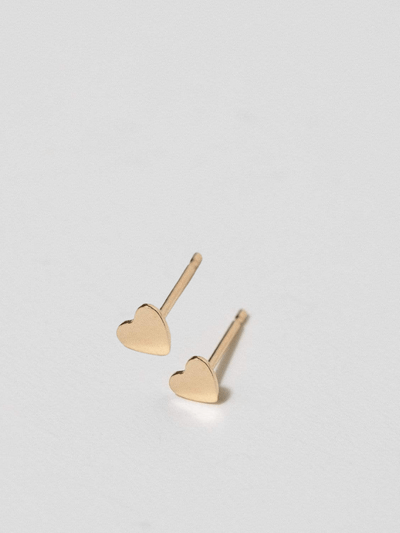 Shop OXB Earrings Pair Tiny Heart Studs, 14k