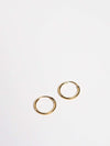 OXBStudio Earrings Gold Filled / Small Endless Hoops