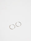 OXBStudio Earrings Sterling Silver / Medium Endless Hoops