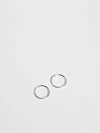 OXBStudio Earrings Sterling Silver / Small Endless Hoops